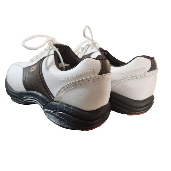 Foot Joy Greenjoys Mens‎ 7.5M Golf Shoes White Brown Oxford 45457 - Picture 7 of 12